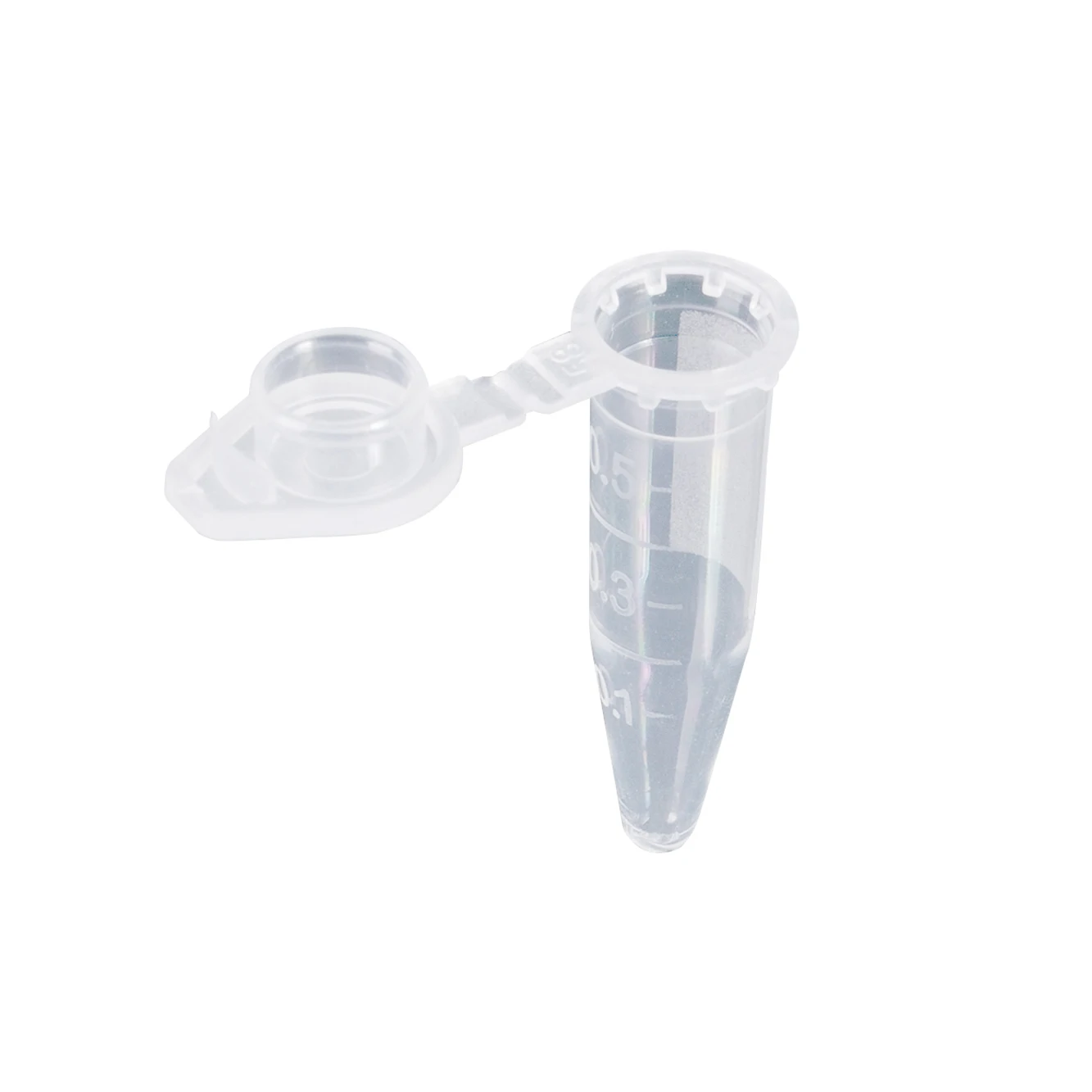 0.5ml RNase & DNase free Transparent P olypropylene Microcentrifuge Tubes