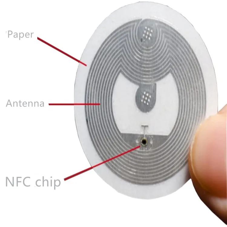  OEM ODM NFC чип-метки наклейки N213 215 NFC-метки 13 56 МГц RFID-клейкая этикетка-наклейка универсальная этикетка 25 мм RFID-метка