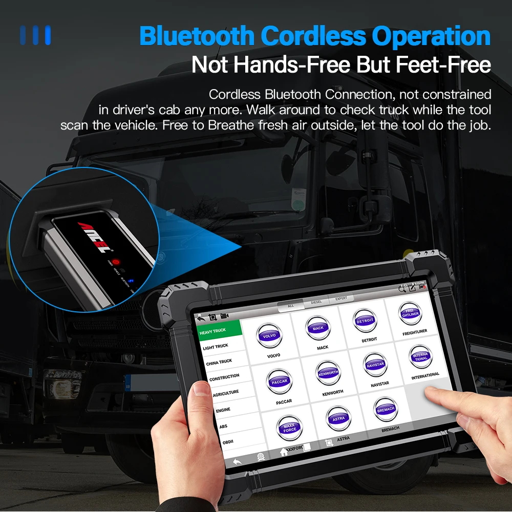 Diagnostic Tools Heavy Duty Truck Ancel X7 HD Automotive Scanner Full System Truck Scanner