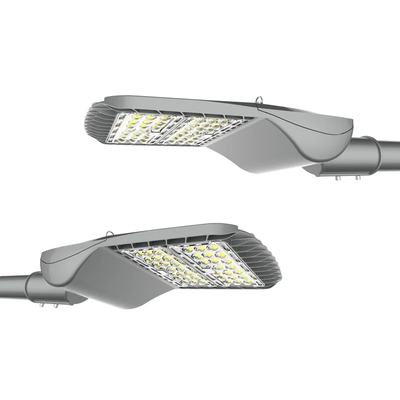 Zhongshan die-casting factory skd housing 220w LED street light ip65 outdoor road stadium highway yard lighting fixture 150lm/w