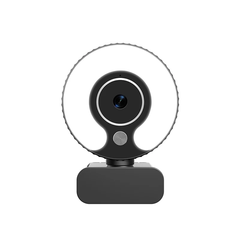 
2K Webcam Camera 1080P 2K 4K With Ring Light OEM/ODM Webcam USB Full HD Auto Focus Webcam 