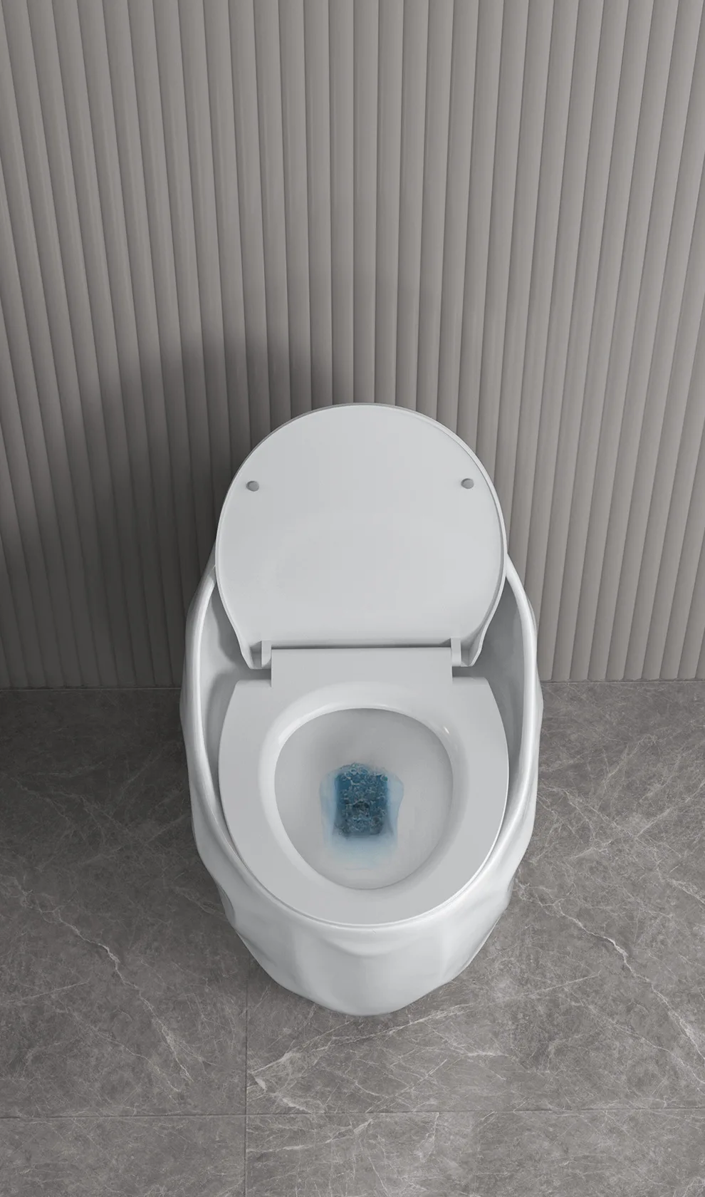 SAMIYAH Marble Egg shape wc round floor mounted toilet s trap commode bathroom  ceramic siphonic one piece toilet bowl