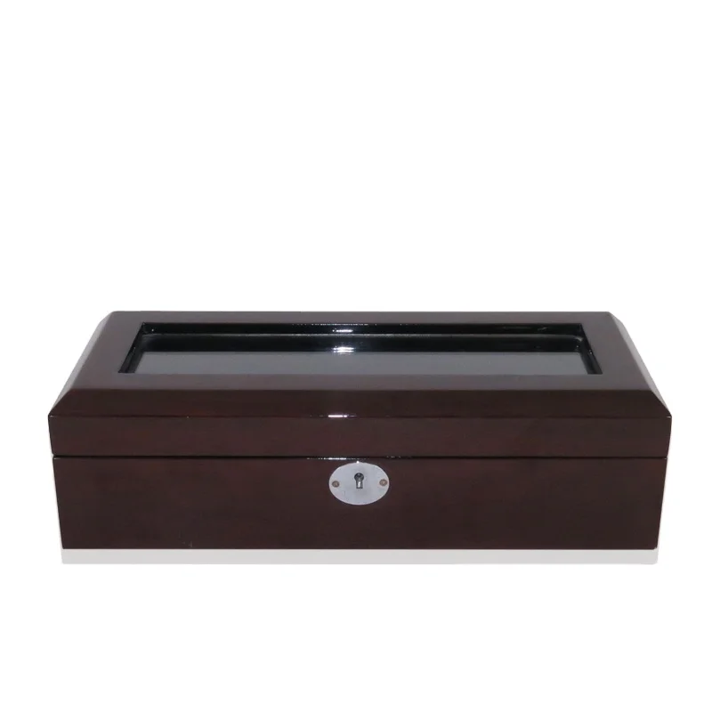 Многочасовой упаковочный деревянный корпус для часов с замком для ключей