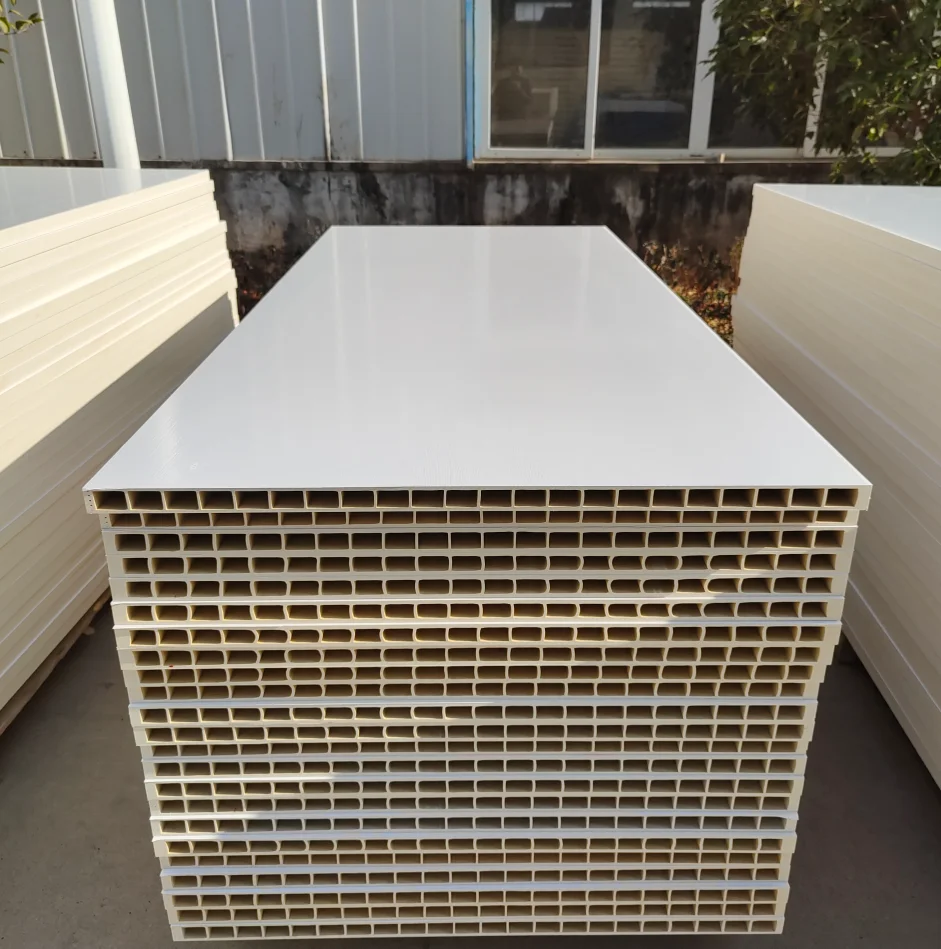 High quality wood plastic composite hollow door panel WPC profile for door use WPC door core width*thickness 640*45mm