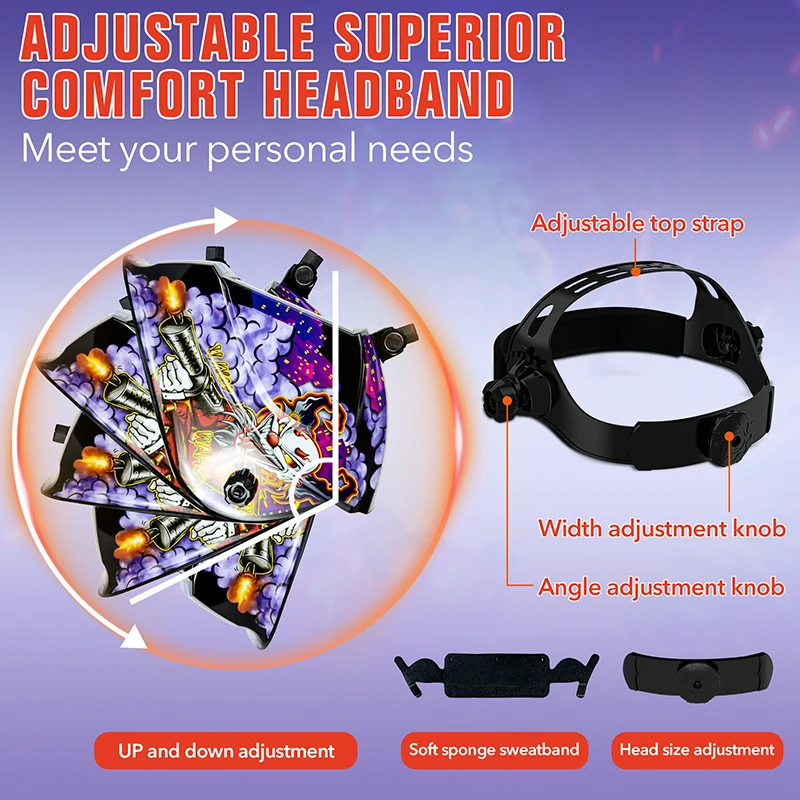 Custom logo auto darkening welding helmet with dual LCD display/ OEM ODM/ Chameleon for welding casco de soldar