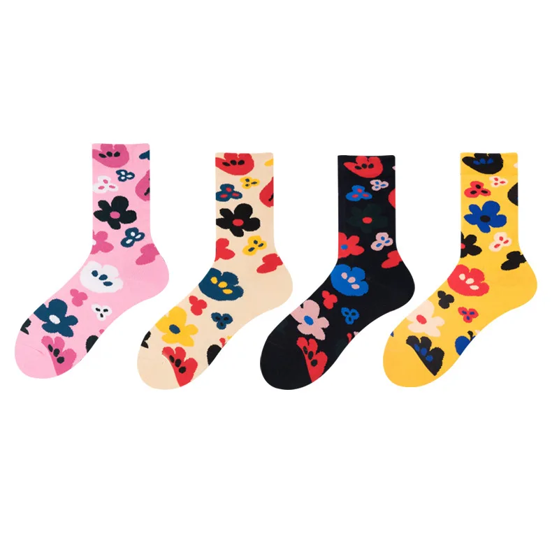 Fashion Beautiful Daisy Flower Pattern Socks