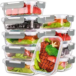 New product glass food storage container kitchen food storage airtight food storage container