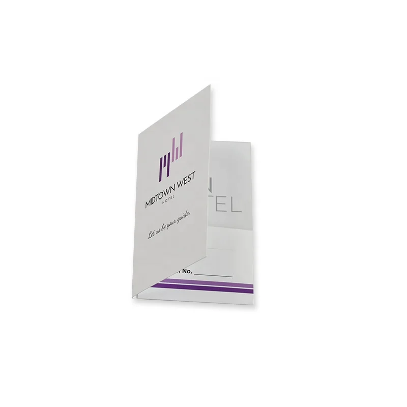 Customized design sim card holder Eco friendly matte laminated art paper hotel room key holder