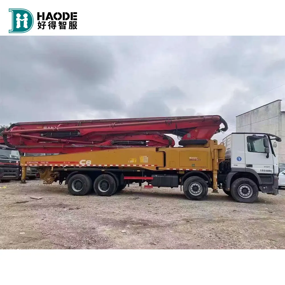 Haode Used Concrete Pump China Wholesale Used 37m 52m 56m Sany Truck Mounted Concrete Pump Price