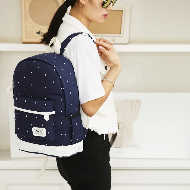 Three-piece Set Shoulder Crossbody Bag Fashion Portable Light School Backpack Bags Colorful Backpack School Bags Girl