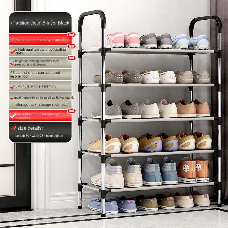 Hot Product Stainless steel storage rack shoe cabinet multi-layer simple shoe rack organizer manufacturer wholesale