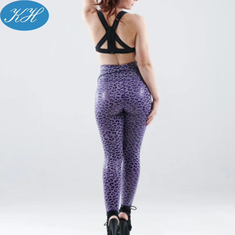 Top quality Custom Pole Dance wear sticky silicone print legging