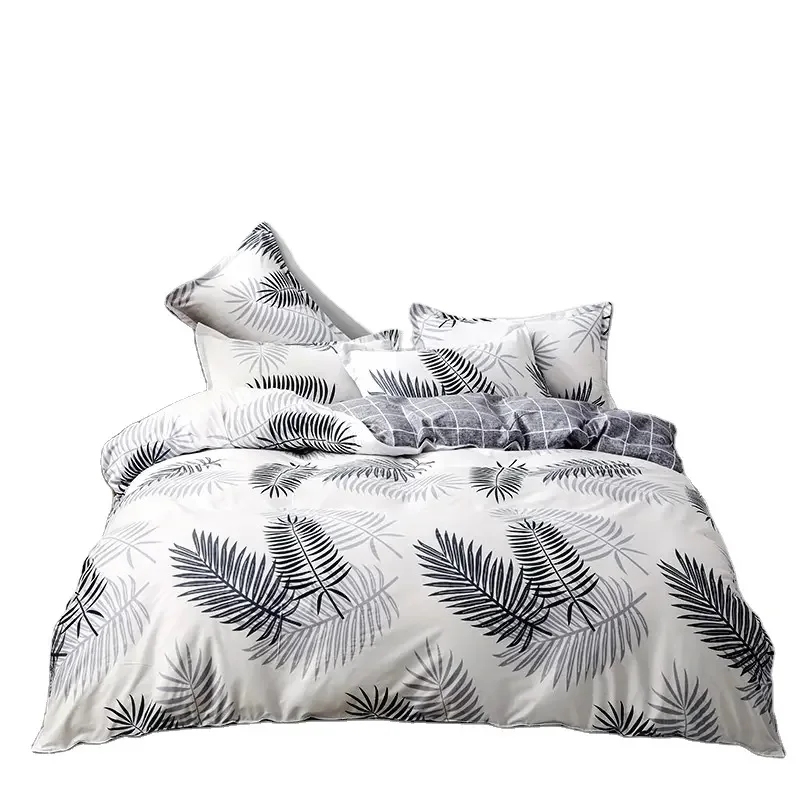 Bedsheet Luxury  Bedding Set Bed Sheet Set Queen King 100% ploy ester stock fabric lowerest price