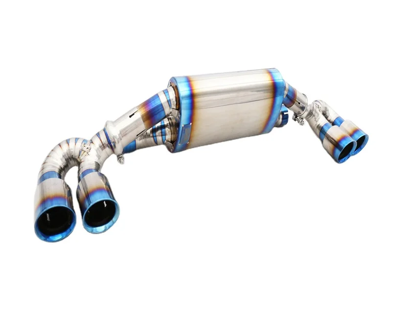 Titanium Sound Diffuser Auto Straight Pipe Exhaust Muffler Parts For Porsche 911 991.2