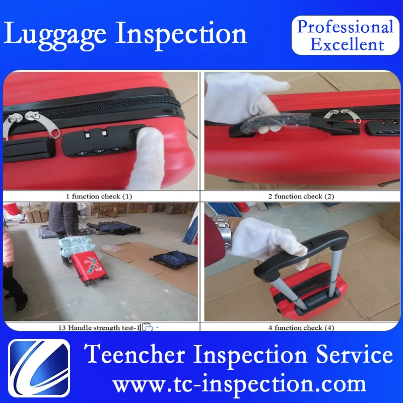 Luggage inspection quality control in Pinghu quality assurance companies in china