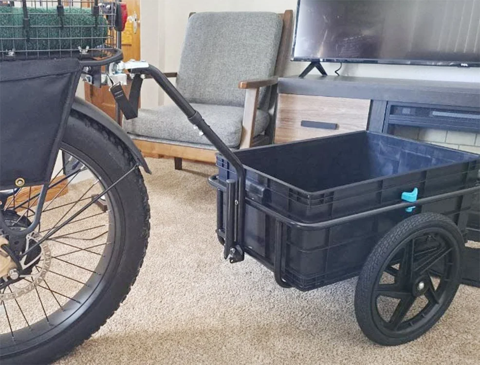 Bicycle trailer Cargo trailer Hand cart with coupling High drawbar for bicycle transport trailer Transport Carrier