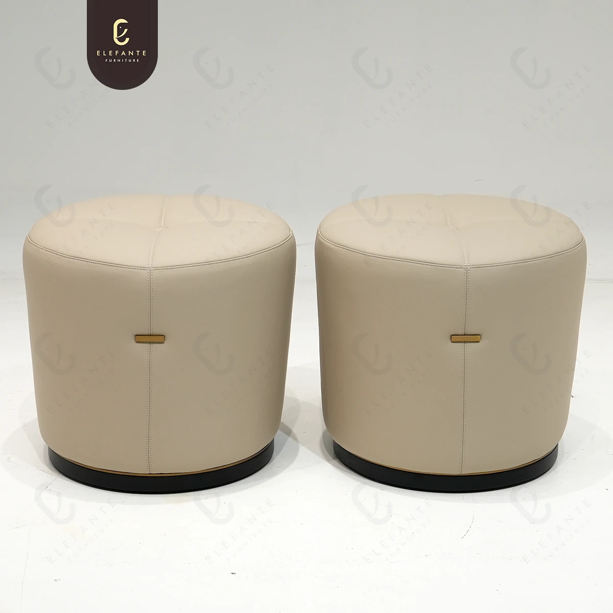 Ottoman Bench Custom Living Room Bedroom Leather Ottoman Pouf Footstool