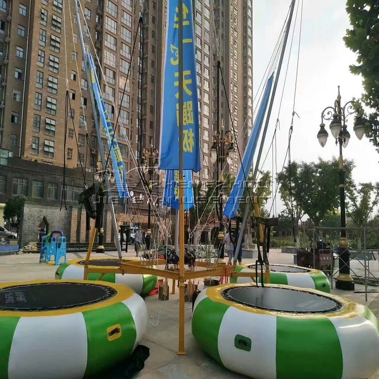 Cheap ride attraction children playground ride small jumping trampoline for sale