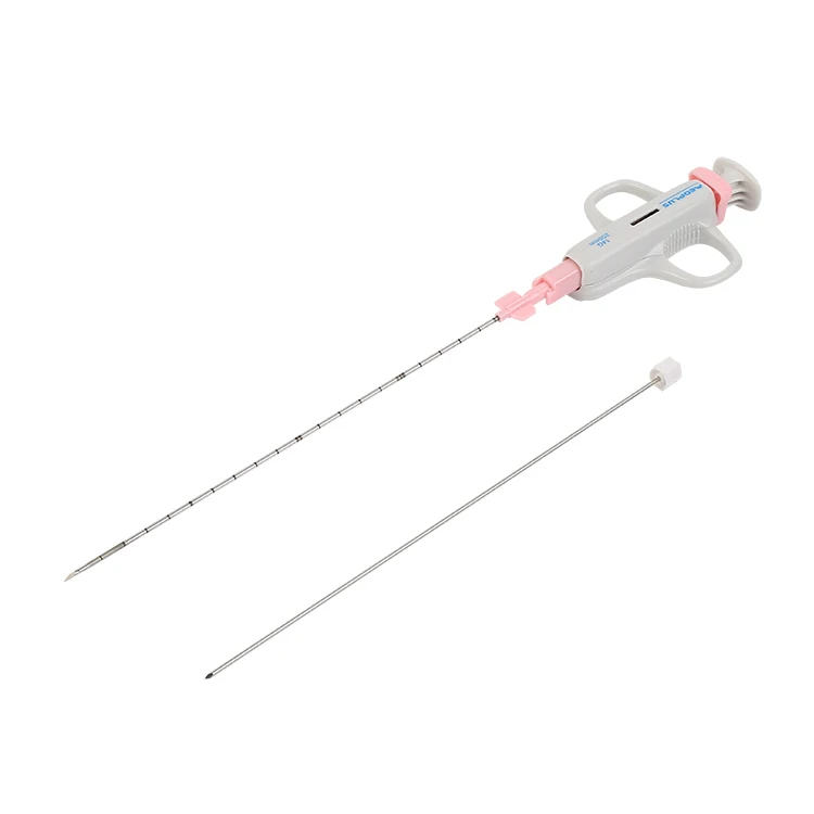 18mm echo-enhanced sharp needle real cut cell sampling pleural biopsy needle