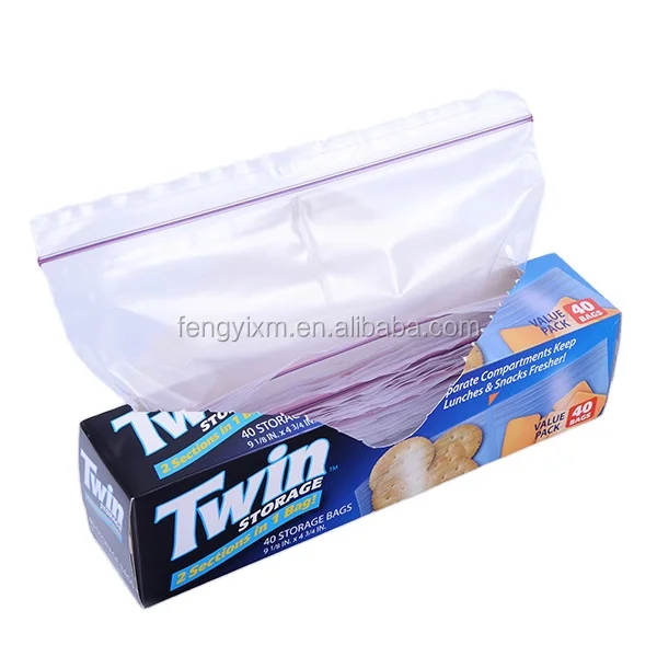 high quality  Custom Logo Zipper Sealed Bag Packaging Reusable No Leakage fresh vegetable zip lock bag