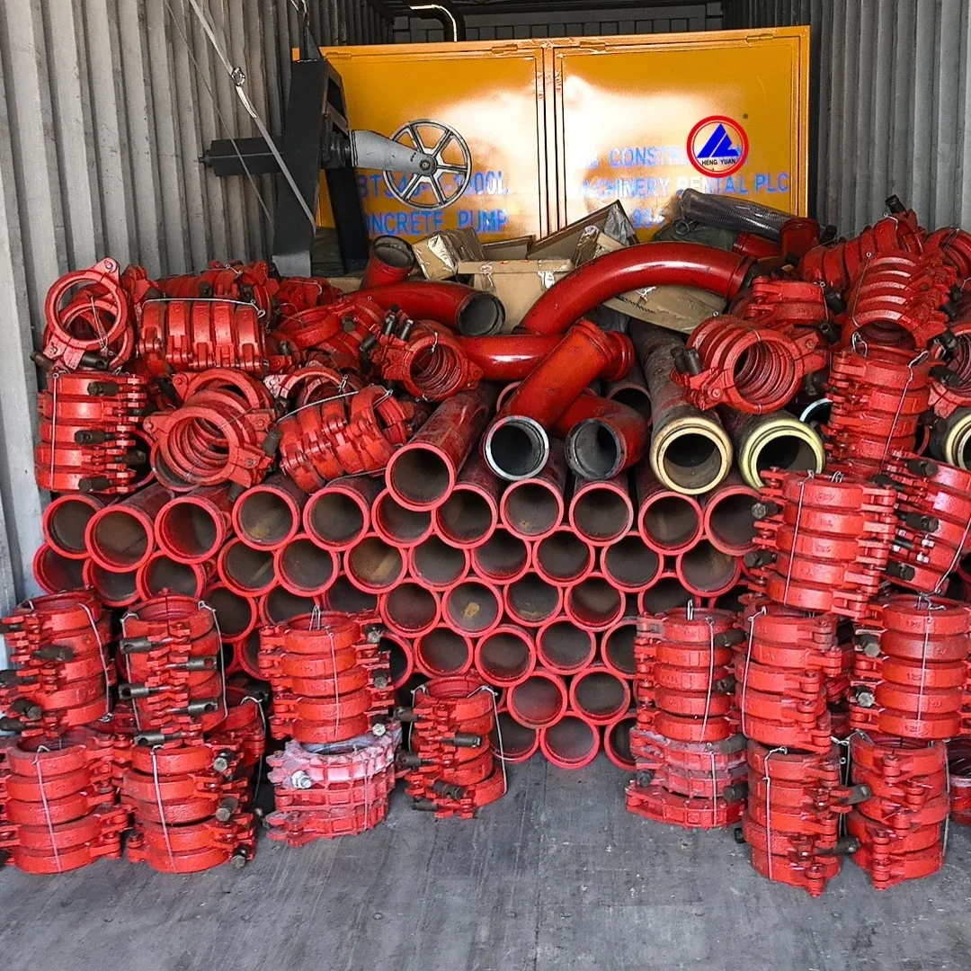 concrete pump with pan mixer high quality concrete machine with 18 months warranty