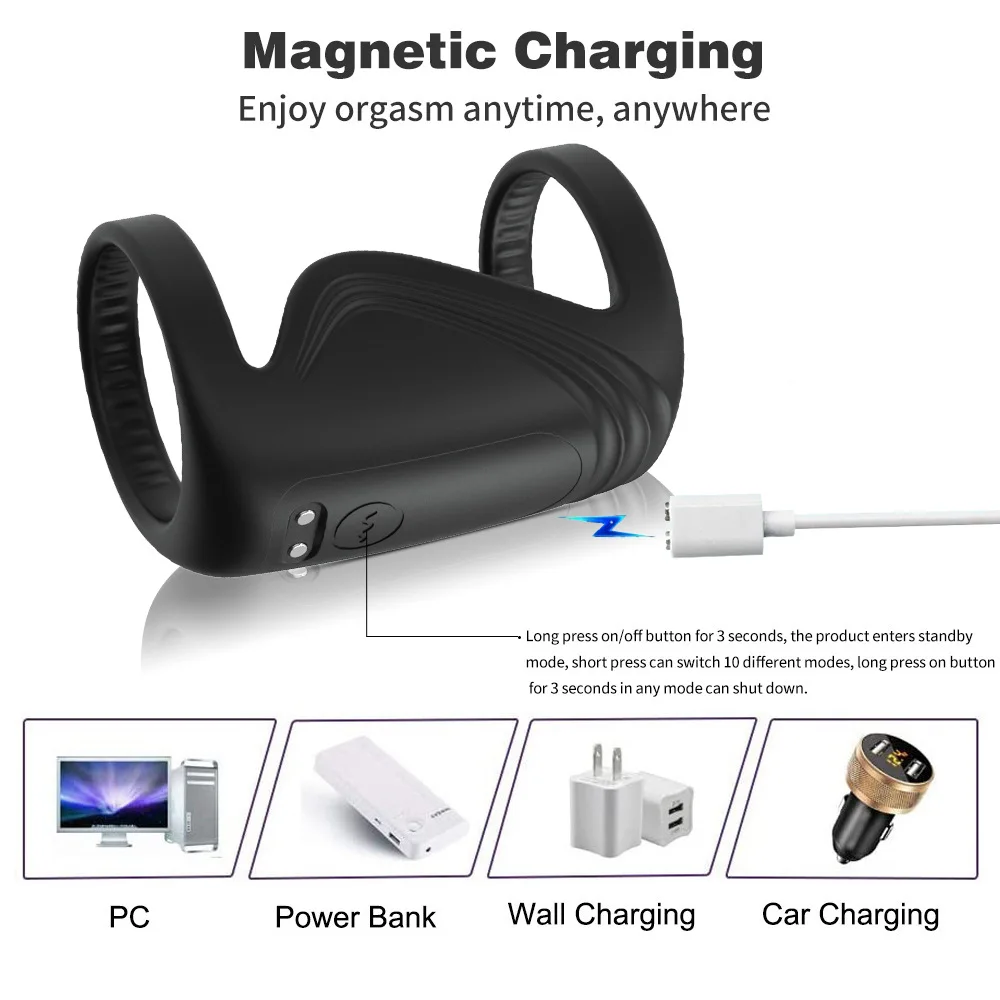 APP Remote Penis Ring Vibrators For Men Cock Ring Delay Exerciser Prostate Stimulator Massager Adult Sex Toys for Men