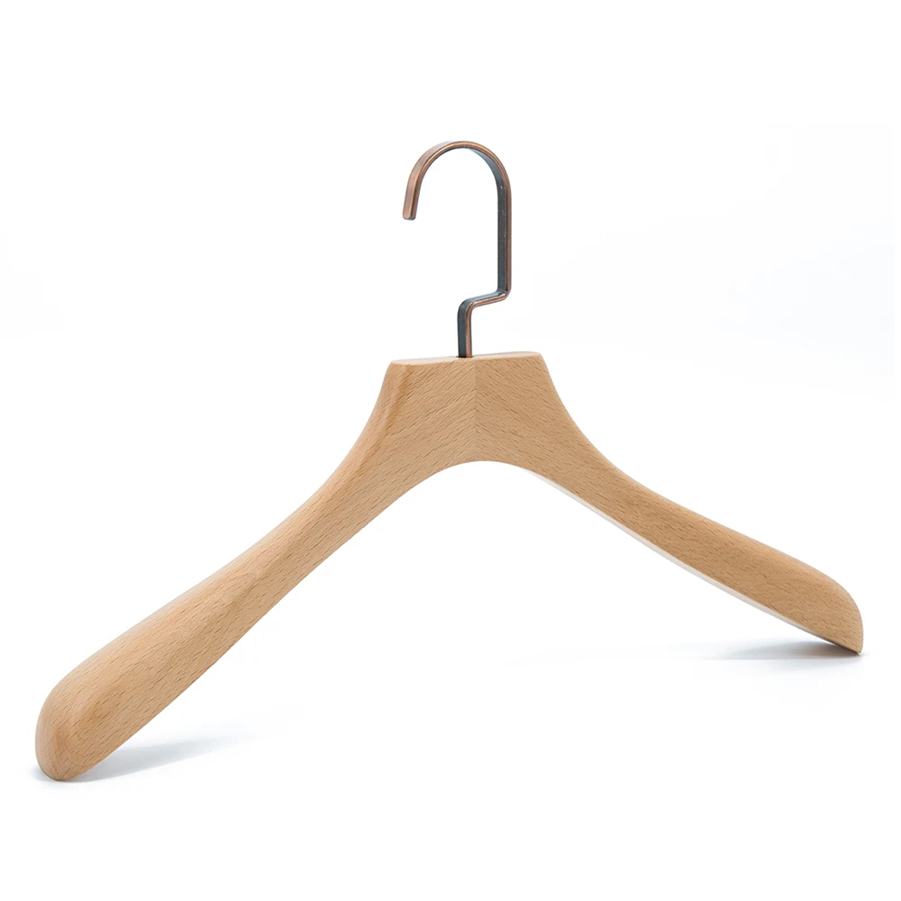 China factory custom logo adult men suit wood hanger solid wooden clothes hangers
