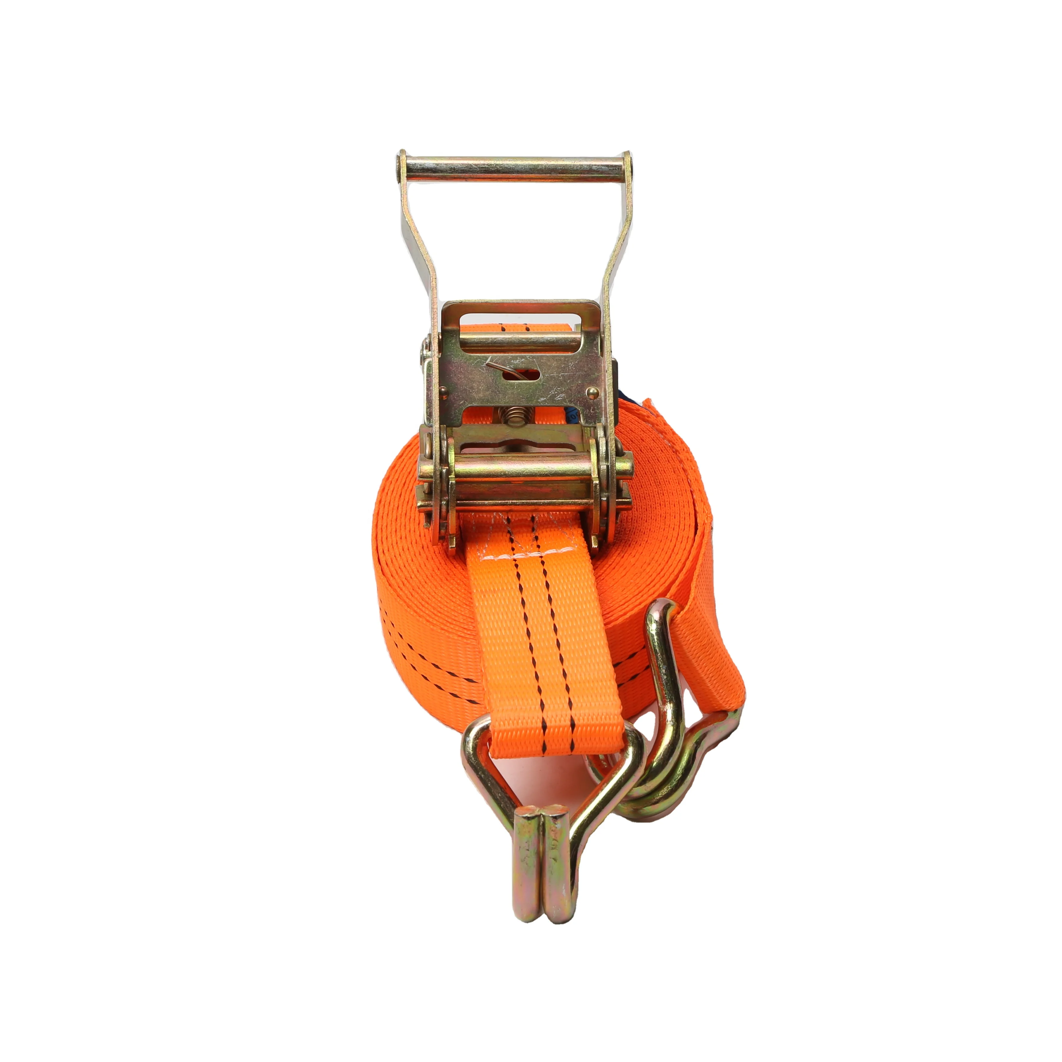 1.5 inch 2.5tons vehicle kayak trailer tie-down belt hardware webbing heavy duty ratchet tie down strap