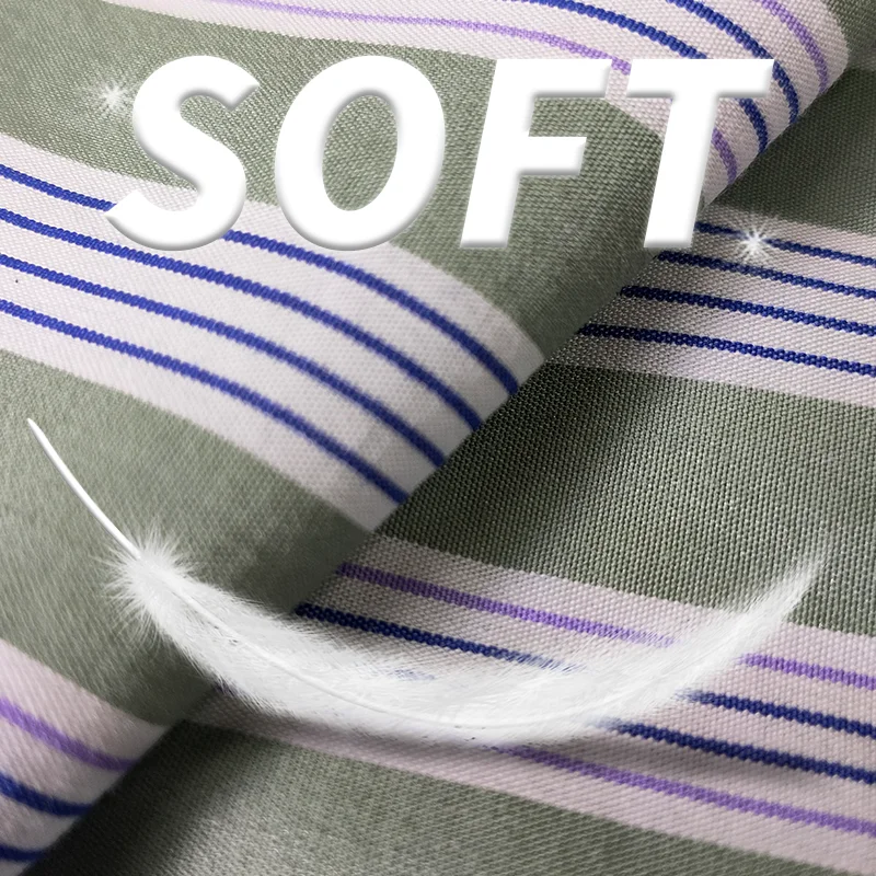 Markdown Sale SLCP 110GSM Nylon/Cotton Fabric Stripe Patten Fabrics Woven Twill Fabric Textile For Clothing Sofa Shoes