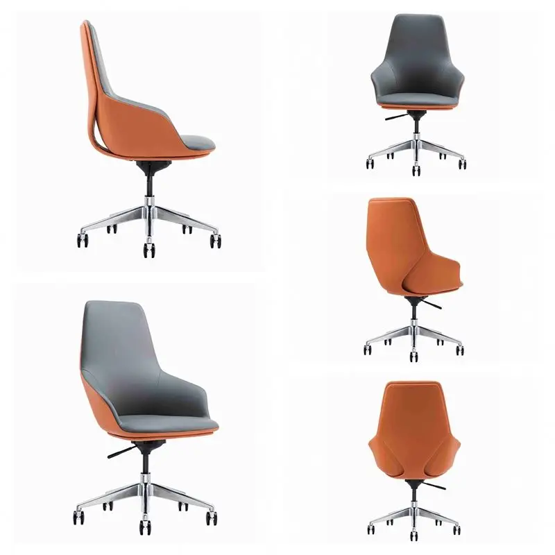 latest new luxury  modern leather chair genuine leather leisure chair leather chair living room