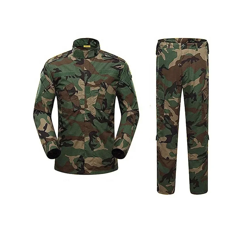 Tactical ACU woodland Camo Combat Shirt Jungle