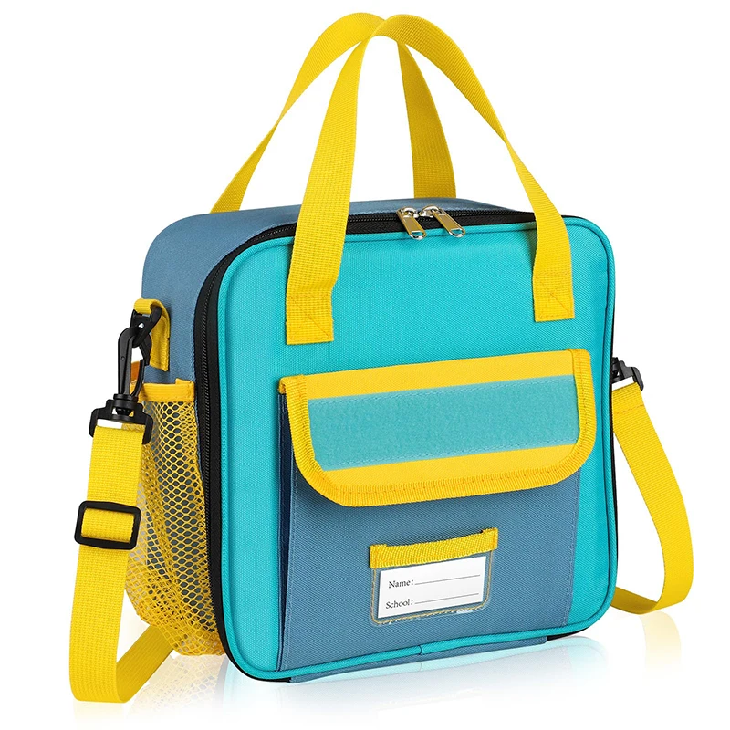 Mergeboon Large capacity waterproof oxford cloth pack it lunch box freezable boys lunch boxes for school