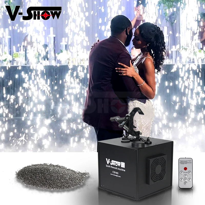 VSHOW FS650W машина для холодной искры DMX512 беспроводной пульт дистанционного управления висит вверх ногами