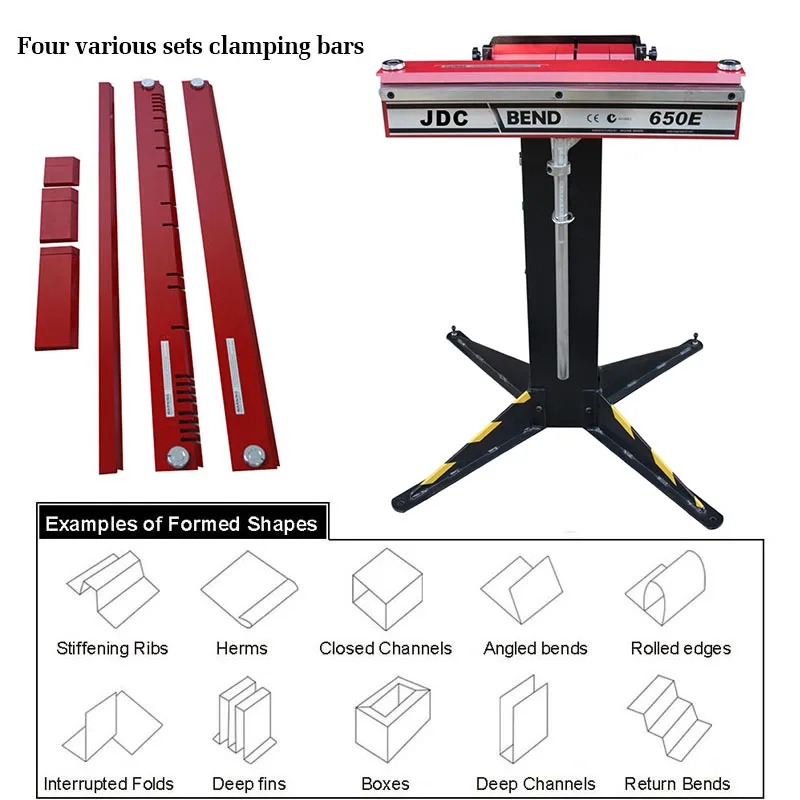 Hand folding equipment sheet metal bender folder