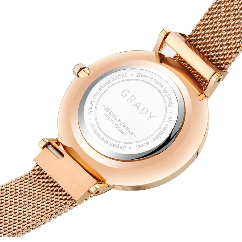 Fashion Simple Ultra Thin Latest Design watch waterproof Japan Quartz Movement sapphire ladies watches women