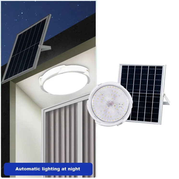 3 leaves Voice control smart lights indoor solar lights pir motion sensor ceilling lighting complete lamp