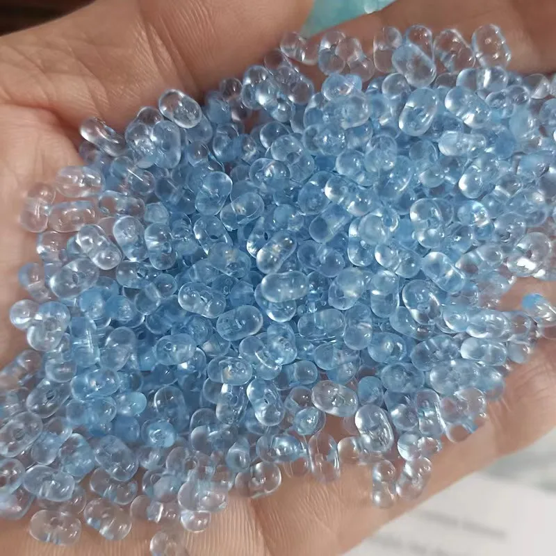 Wholesale 500g DIY Candy 3*6mm Transparent Peanut Shape Acrylic Seed Beads Colorful Loose Plastic Beads Jewelry Making