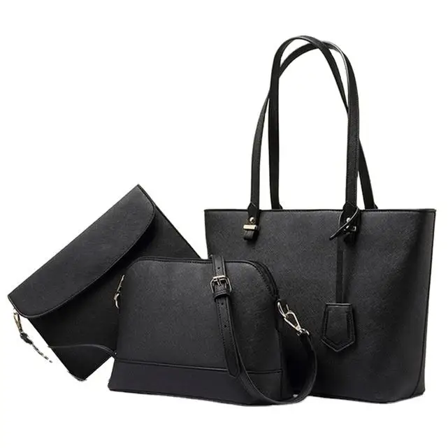 Customized Wholesale Popular Modern Design Three-Piece Combination Large Capacity Simple Women Tote Bags