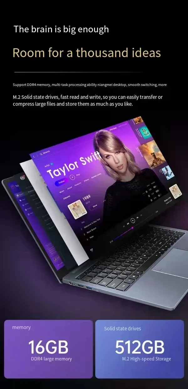 15.6 Inch Business Office i7 10th Gen  Laptops With Backlit Keyboard