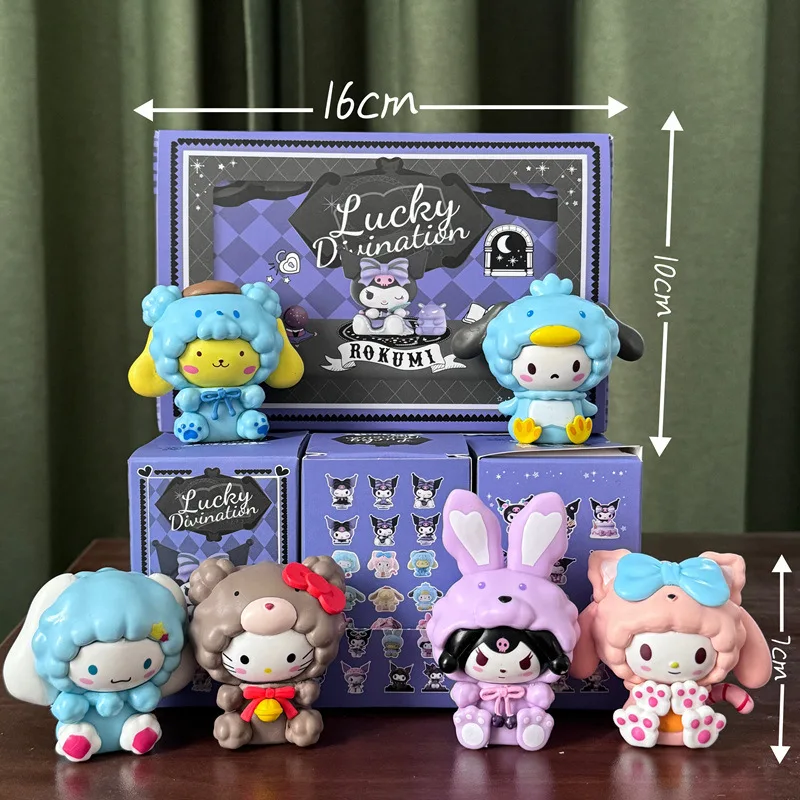 Manufacturer PVC Blind box lkawaii cartoon lucky kuromi Melody display mystery boxes handmade boy girl doll action figure