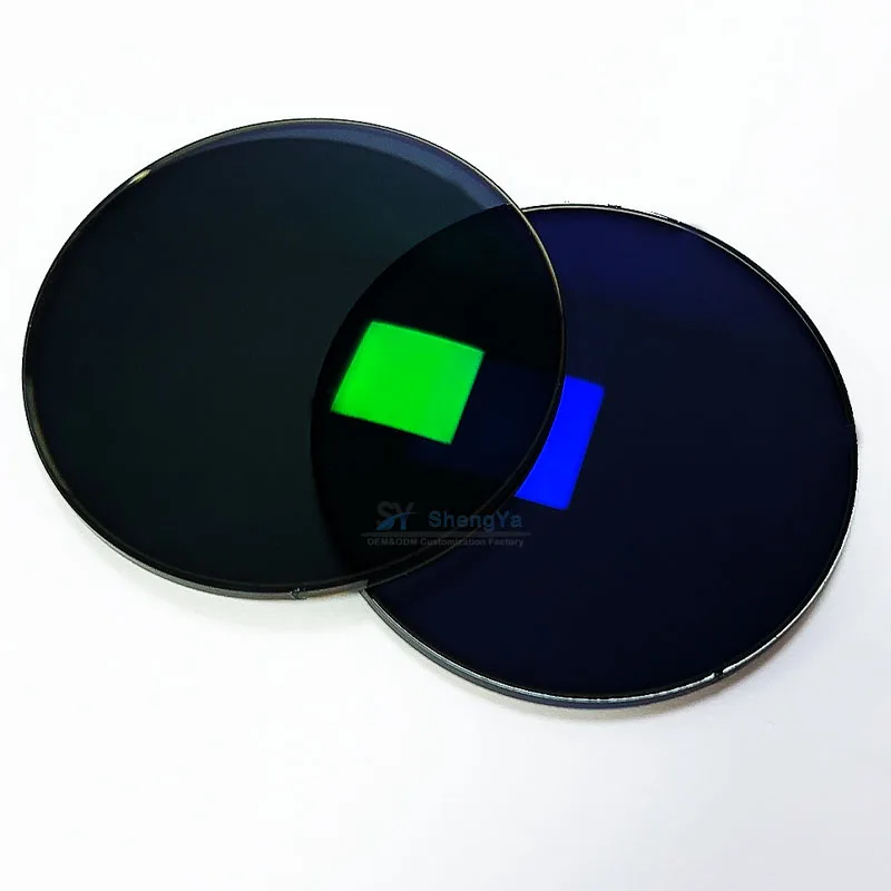 Top quality 1.56 Hmc Blue block Lens  Uv420 photochromic photo grey   lentes blue light ophthalmic lenses