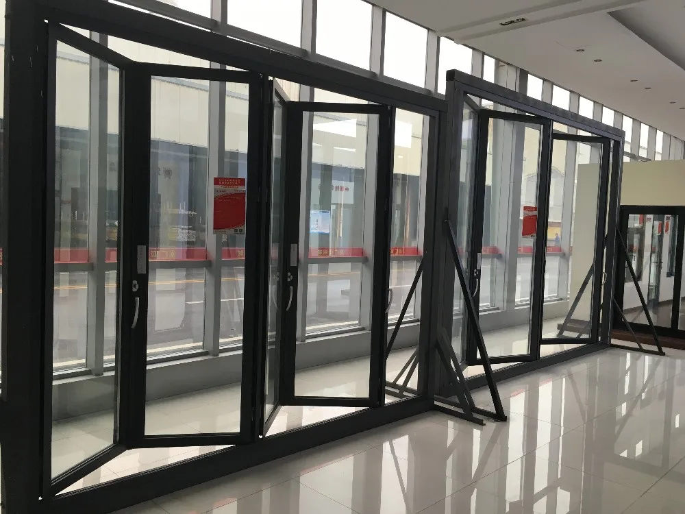 Aluminum Folding door 27 Years Experience Commercial Residential Aluminum Folding door System OEM Good Price