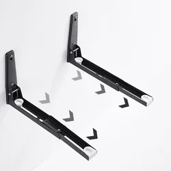 Kitchen Wall-mounted Oven Microwave Oven Shelf Thickened Stainless Steel Bracket Storage Rack Hanger Bracket Wall Hanging