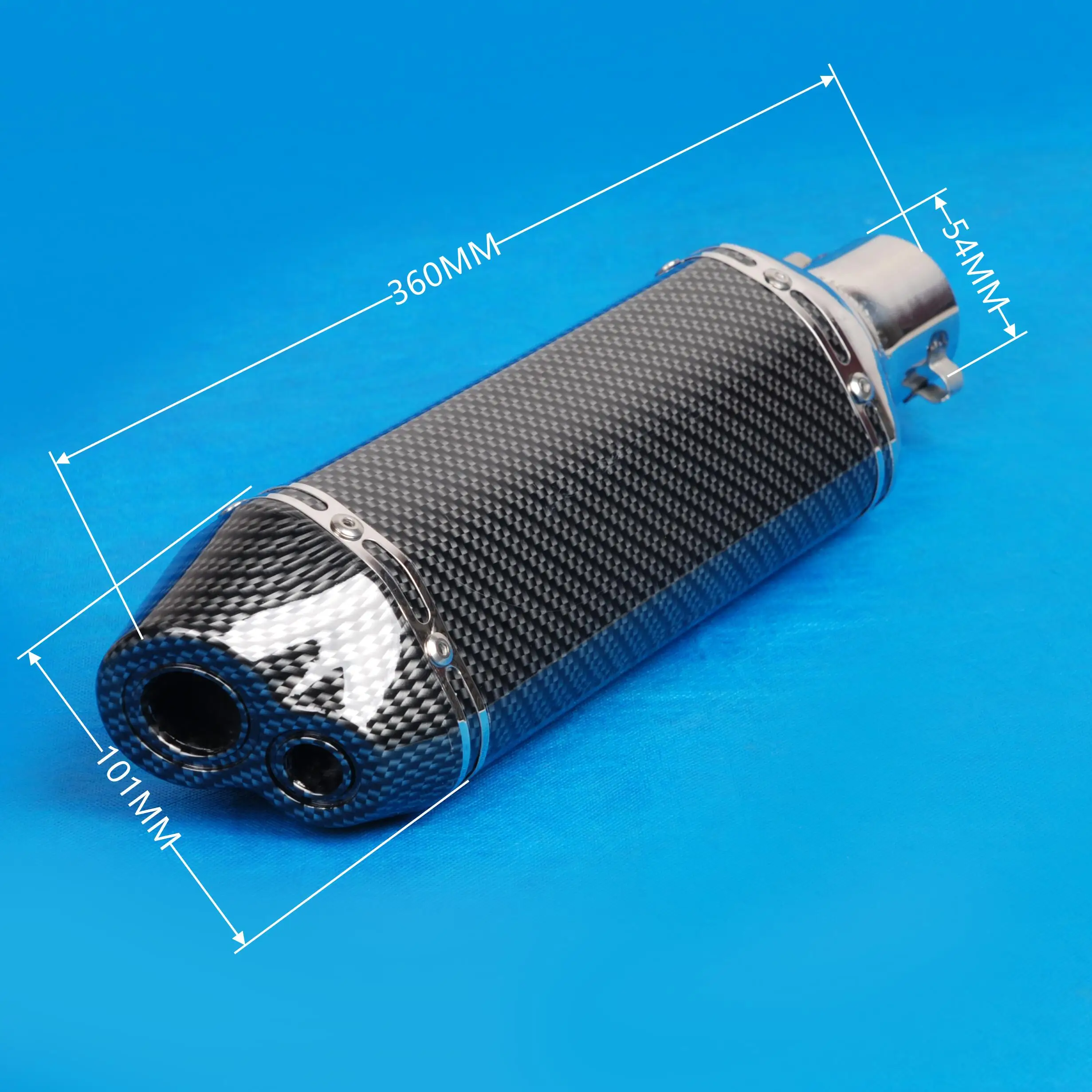 Motorcycle exhaust muffler Carbon fiber motorcycle exhaust pipe