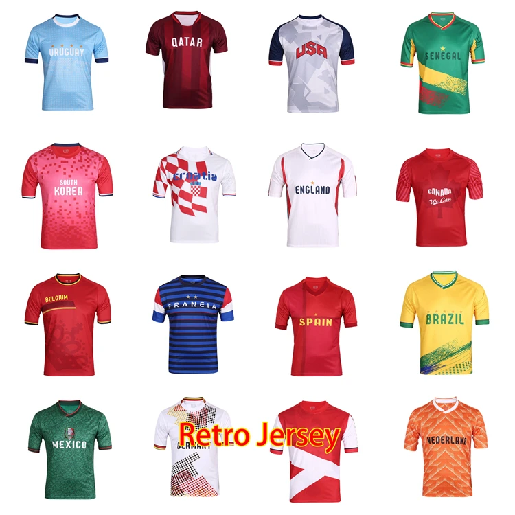 SDS-016C1 Factory customization Jersey Set Argentina Football Uniform Sublimated Korea Soccer Jersey