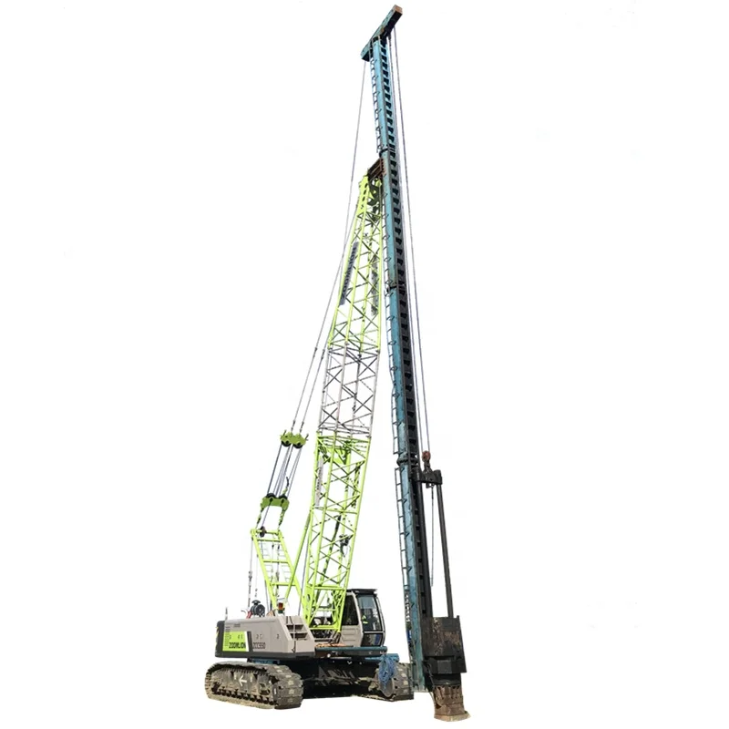 Crane pile driver DD55 diesel pile hammer for 450x450 square pile in Philippines and Indonesia