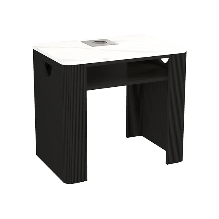Multi-Function Marble Salon Table Durable Beauty Salon Manicure Table With Drawers Nail Station Manicure Table