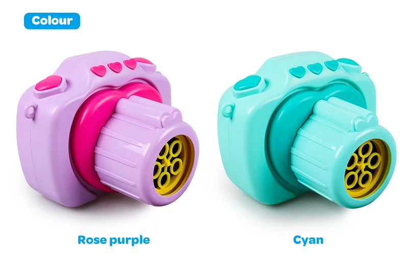 Automatic B/O Soap Bubble Camera kids toy music camera bubble machine