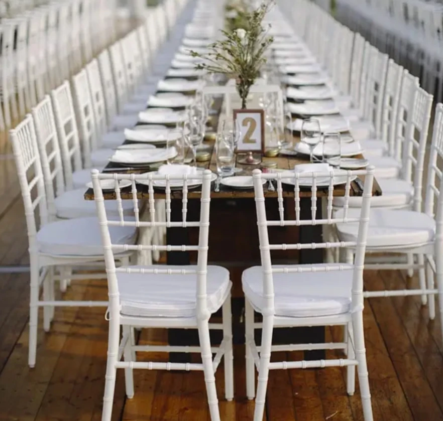 white gold banquet wedding chiavari tiffany chair
