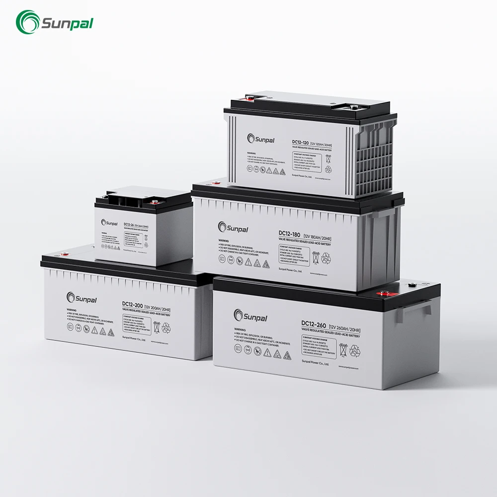 Sunpal графеновая свинцово-кислотная батарея 12 В 80Ah 100Ah 120Ah Agm гелевая солнечная